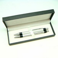 Aluminum Click Ballpoint Pen And Pencil Set (Engraved)